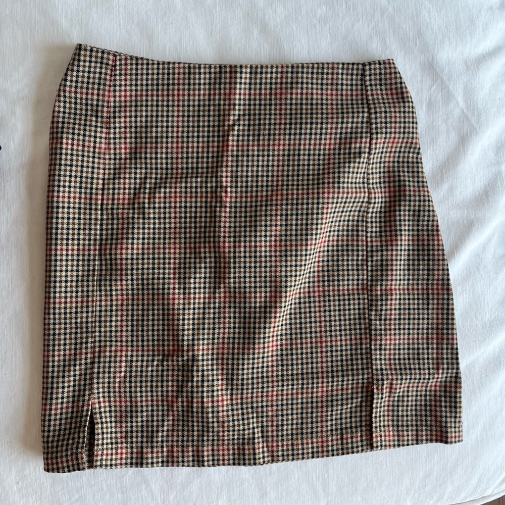 Brandy Melville Mini Skirt Plaid Houndstooth NWOT John Galt